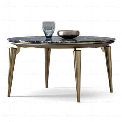 Modern Family Small Round European Style Luxury Dining Table