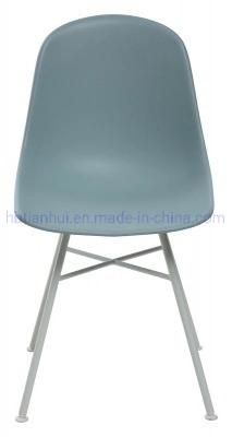 Modern Plastic Chairs Home Furniture Dining Chair with Metal Legs