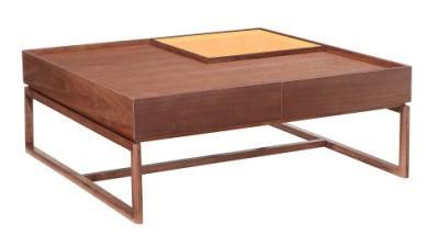 Living Room Furniture Square Wood Table