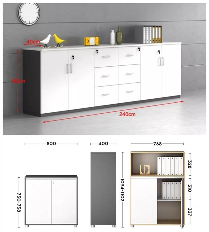 Modern Design Metal Legs Grey Kitchen Cabinets MDF Storage Cabinet Shelf Bedroom Furniture Bookcase
