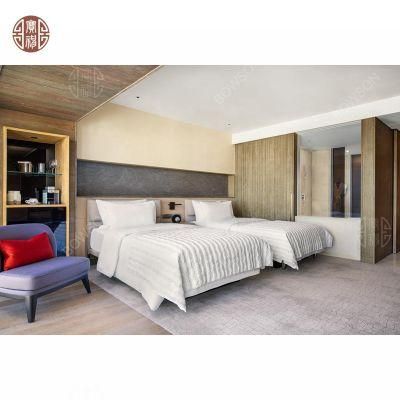 Modern 4 Star Commercial Hotel Wooden Bedroom Furniture