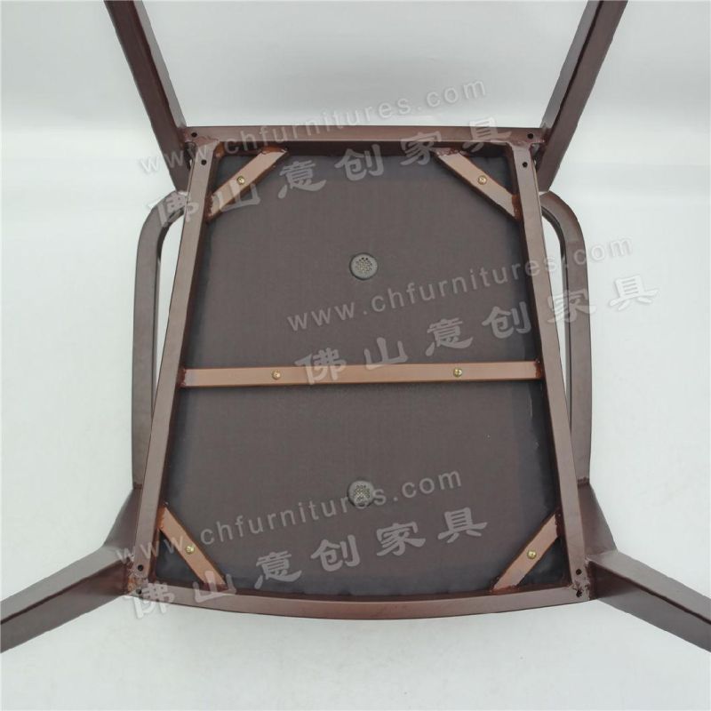 Customized Blue Fabric Backrest Home Hotel Garden Armrest Banquet Chair