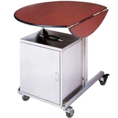 Modern Mahogany Color Hotel Room Service Plug-in Cooler Table Trolley