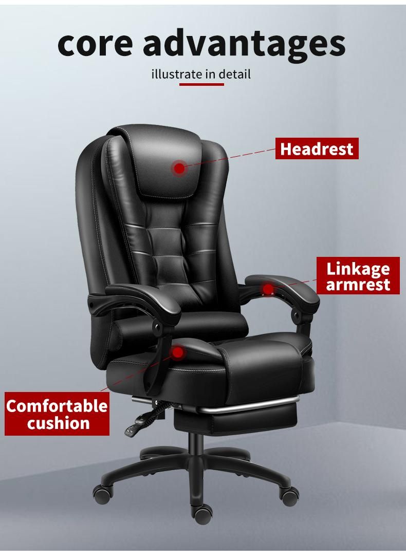 Modern Luxury Black Seat CEO Office Adjustable Ergonomic Office Chair