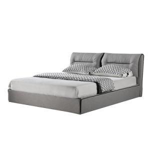 Modern Design Fabric Upholstery Bed Bedroom Double Bed