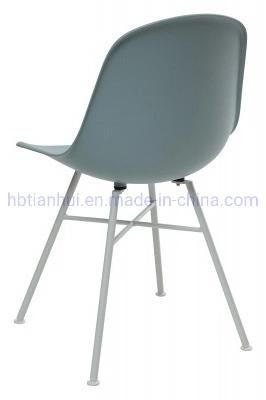 Modern Plastic Chairs Home Furniture Dining Chair with Metal Legs