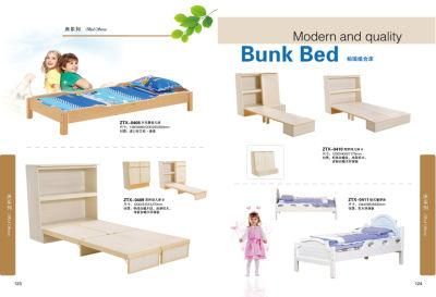 High Quality Beech Wood Kids Bed, School Bunk Bed for Kindergarten and Preschool and Nursery School, Children Bed