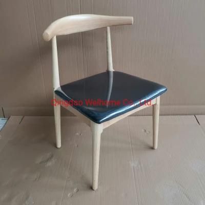Famous Designer Wooden Elbow Chair for Dining Room Furniture