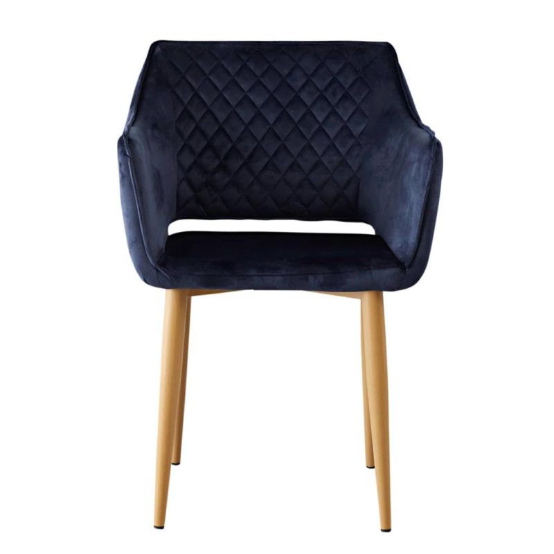 Nordic Cheap Indoor Home Furniture Modern Blue Dinning Velvet Dining Chair for Dining Room