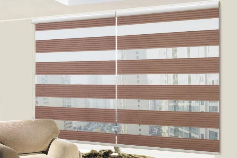 Blackout Fabric Sun Shading UV Protection Flame Retardant Zebra Blind