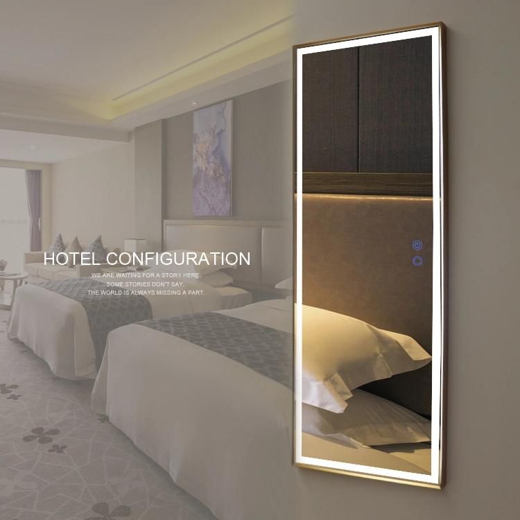 Wall-Mounted Full Length Dressing Mirror with LED Lights