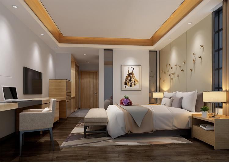 Foshan 5 Star Hotel Bedroom Furniture Marriott Style Light Color Luxuries