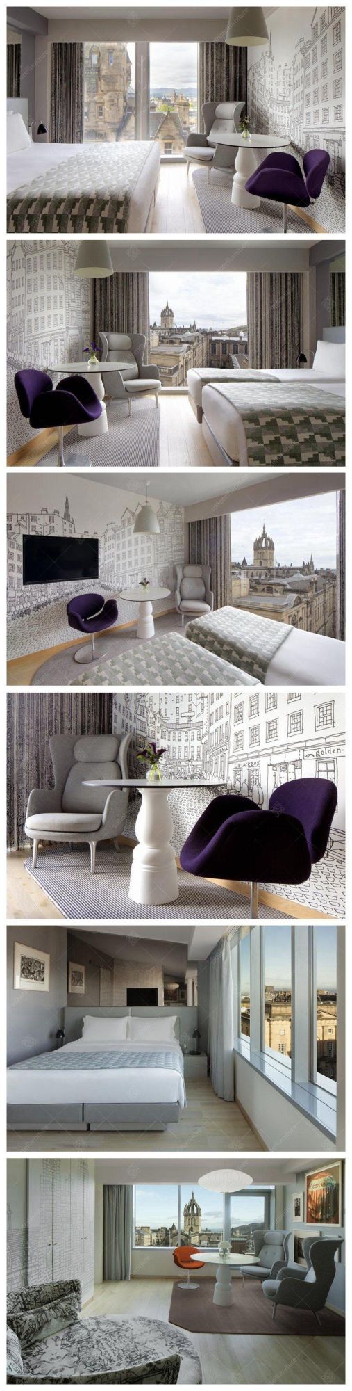 Modern Style European Hotel Bedroom Furniture Sets for Sale