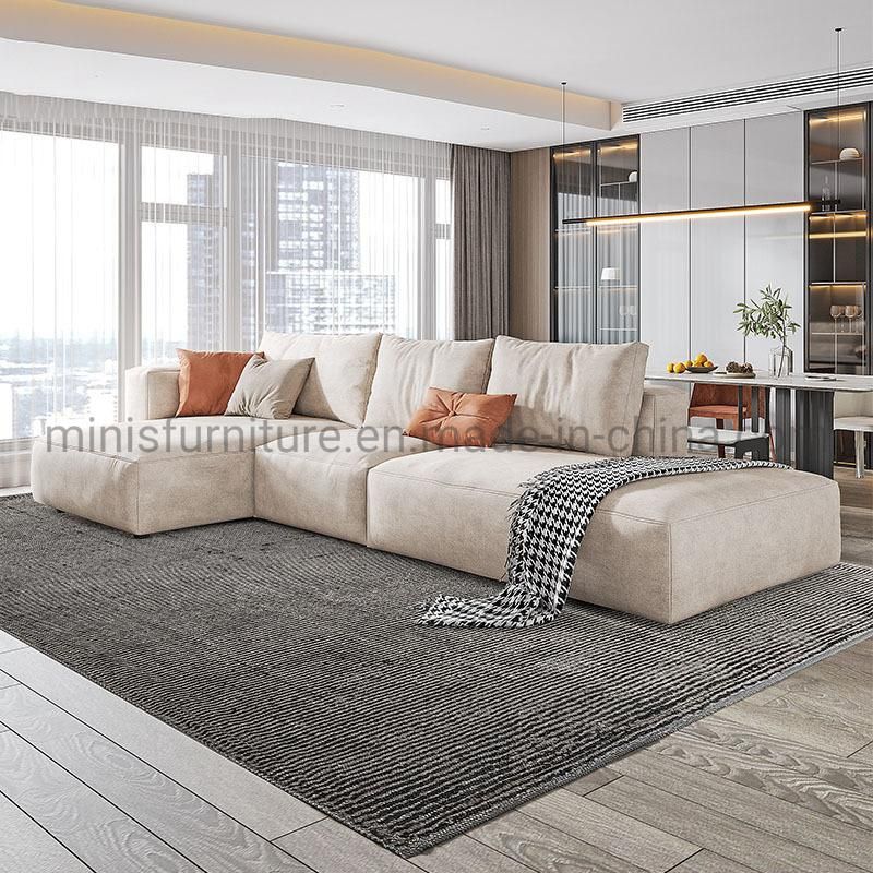 (MN-SF103) Modern Unique Design Furniture L-Shaped Living Room Leather Sofa