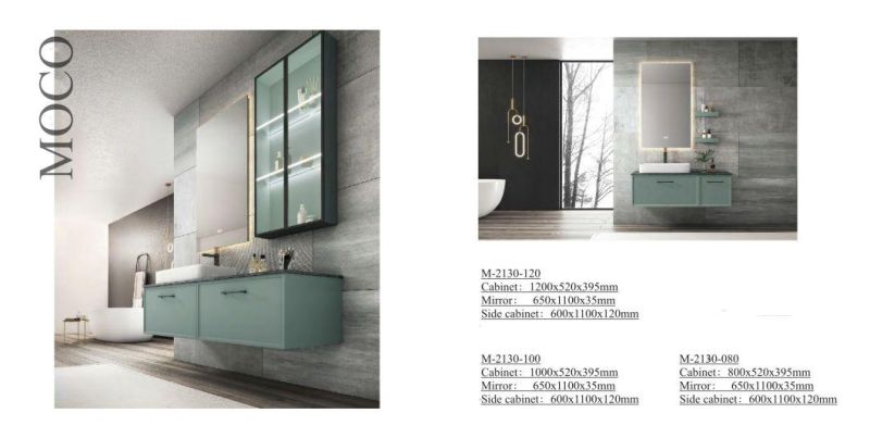 American Like Modern Custom Paint Bathroom Furniture with LED Mirror