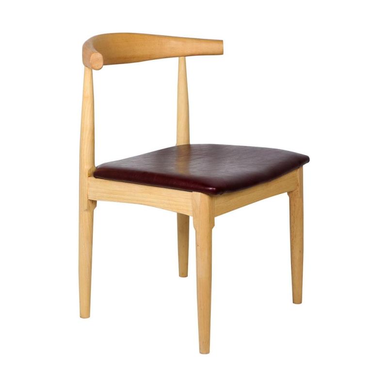 Nordic Teak Wood Knock Down Pierre Jeanneret Cane Wicker Rattan Dining Chair