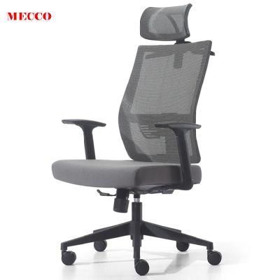 Stable Quality Desk Chair Simple Design High Back Mesh Chair with Hanger Office Chair