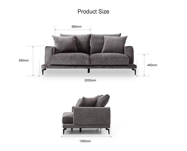 Best Price 1+2 3 Seater Living Room Home Sets Fabric Sofa Furniture