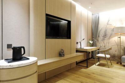 Foshan Hotel Furniture Factory for Simple Design Wooden MDF Hotel Home Bedroom Furniture Set Double Bedroom Bed