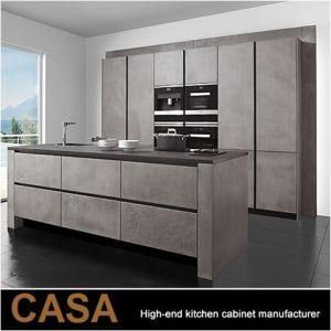 New Wood Contemporary Kitchen Cabinet Handle-Less Modern Kitchen Furniture Designs