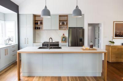 Light Color Series Affordable Furniture Solid Wood Pantry Lacquer Modern Ready to Assemble Kitchen Cabinets