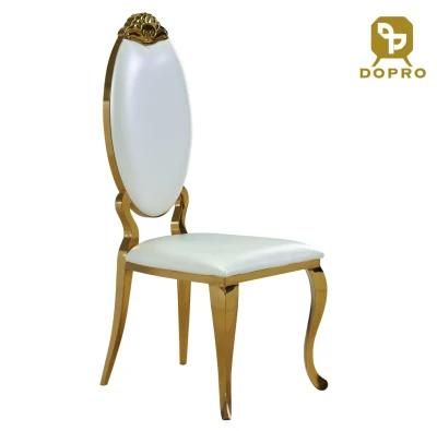 Stainless Steel Wedding Golden Banquet Chair Dining Chair for Home and Hotel
