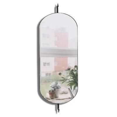 Modernization Track Shape Oblong Vintage Mirror for Dressing Room