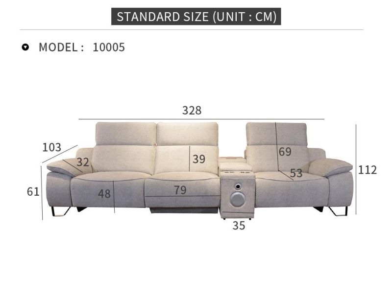 Modern High End Custom Luxury Hardware Style Fabric Sofa Set for Living Room Furniture Fabric Recliner Electric Sofas