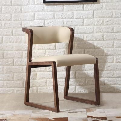 Hotel Furniture Nordic/Scandinavian Dining Room Chair for Restaurant Leather Seat