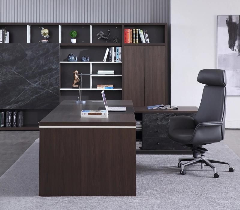 Office Melamine Modern Furniture Customized Marble Executive Computer Writing Desk