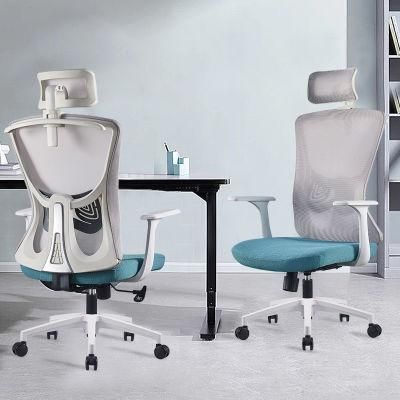 Modern Multi-Colored High-Back Fabric Swivel Ergonomic Executive Mesh Chair