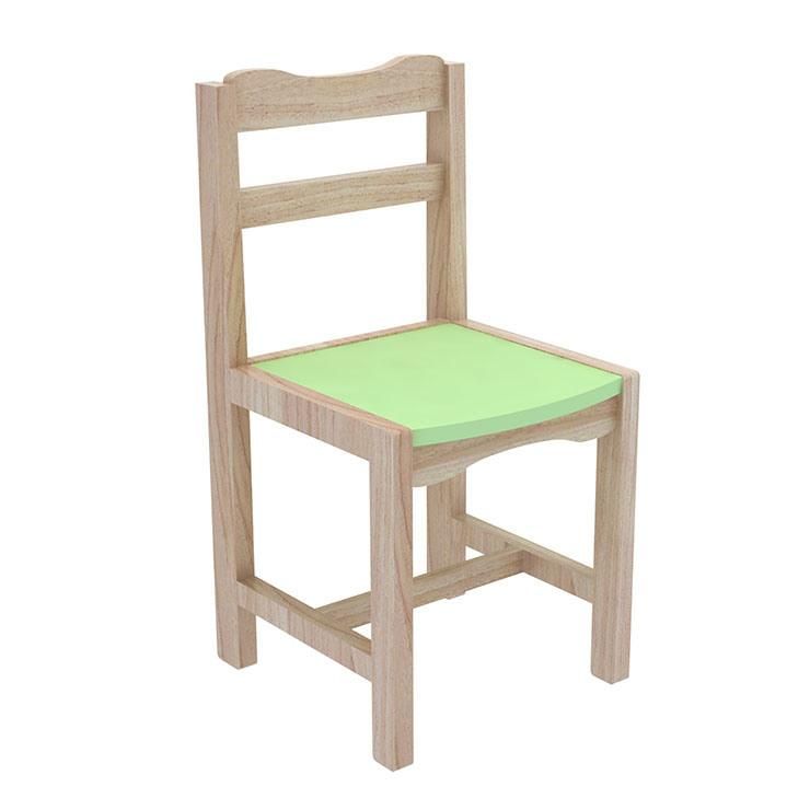 Kindergarten Kids Wooden Furniture Beech Wood Chair for Preschool