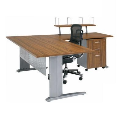 Cheap Price Popular Steel Leg Office Table with File Rack Office Furniture (SZ-OD138)