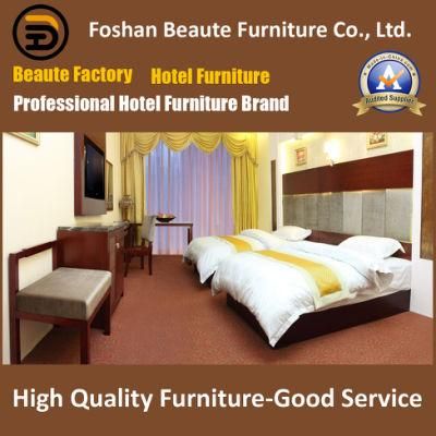 China Foshan Factory Customized Wooden Hotel Two Queen Beds Room Furniture for Gulf Area