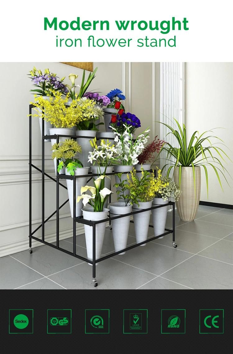 Modern Design Metal Flower Plant Pot Stand Display Rack