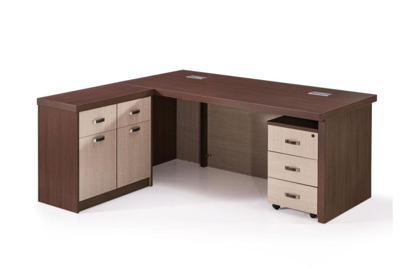 Hot Sale Patent Design L Shaped MDF Modern Executive Office Table