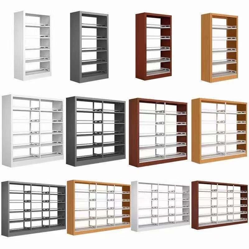 Steel Bookcases Modern Metal Storage Cabinet Bookshelf Custom Home Office Library Shelving