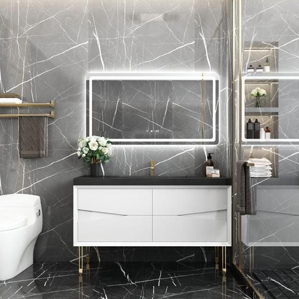 Light Luxury Rock Board Bathroom Vanity Combination Modern Minimalist Little Devil Vanity Washbasin Wash Basin Cabinet