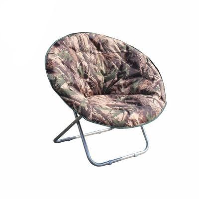 Lightweight Foldable Round Outdoor Moon Chairs for Camping Folding Beach Chair