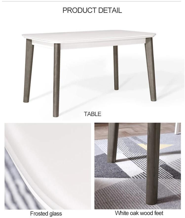 Furniture Modern Furniture Kitchen Cabinets Home Furniture Top Banquet Dining Table and Chairs Set Modern 6 Seats Solid for Dining Room Furniture