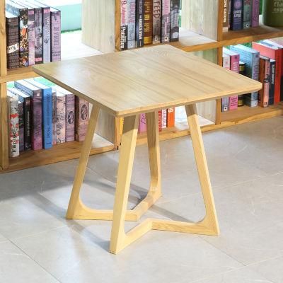 Solid Wood Dining Table Simple and Fashionable Economic Rectangular Household Homestay Small Apartment Dining Furniture