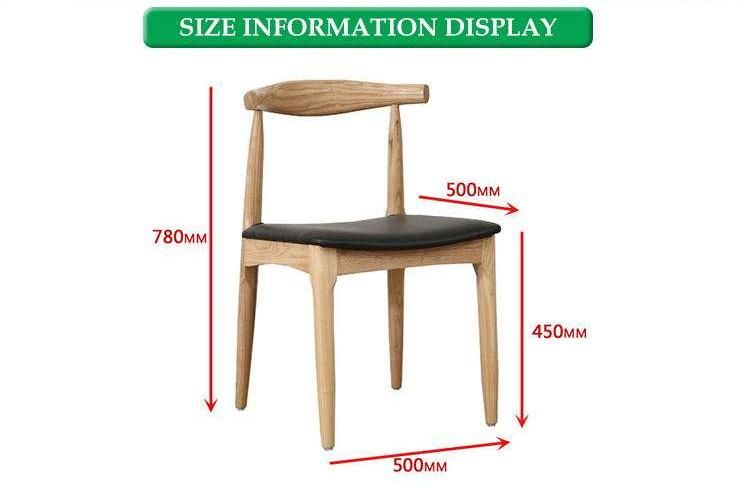 Furniture Modern Furniture Chair Home Furniture Wooden Furniture Low MOQ Style Leather Minimalist Design Solid Wooden Seat Armless Elbow Dining Room Chair