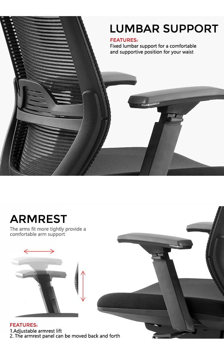 Furniture Modern Office Lift Swivel Mesh Fabric Computer Teller Chair