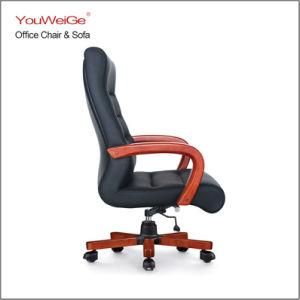 Swivel Tall Back Modern Leather Office Chair for Executive Manager with Armrest