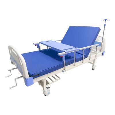 Manual 2 Cranks Medical Hospital Furniture Bed