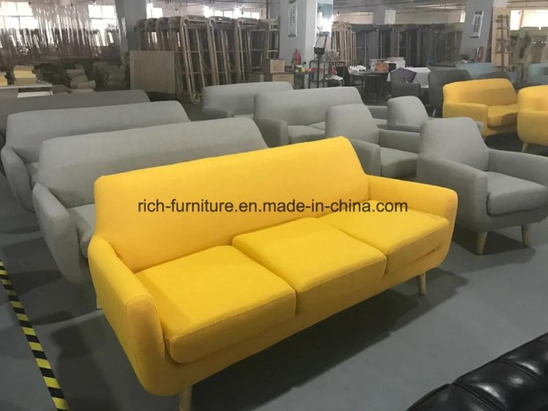 Modern Fabric Linen Hotel Leisure Event Office Sofa Set Living Room Furniture