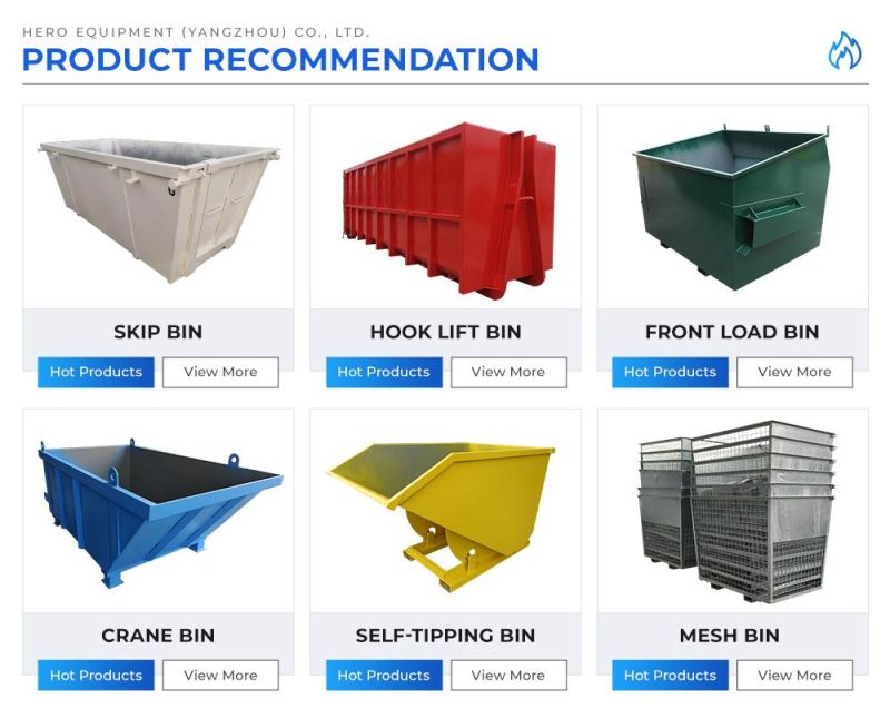 Modern Dustbin Mini Garbage Hook Lift Bins for Sale