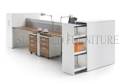 Modern Demountable Office Cubicles Call Center Desk with Bookcase (SZ-WS343)