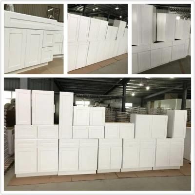 Home Furniture Modern Solid Wood Kitchen Cabinets Wardrobe Wholesale