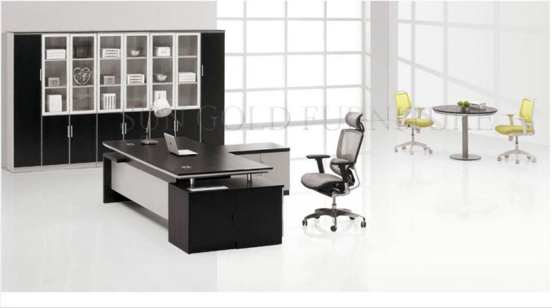 Foshan Design Wooden Upscale Corner Big Boss Office Desk